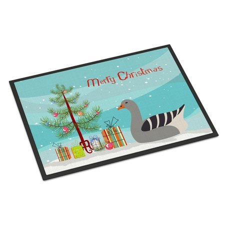 CAROLINES TREASURES Pilgrim Goose Christmas Indoor or Outdoor Mat - 18 x 27 in. BB9260MAT